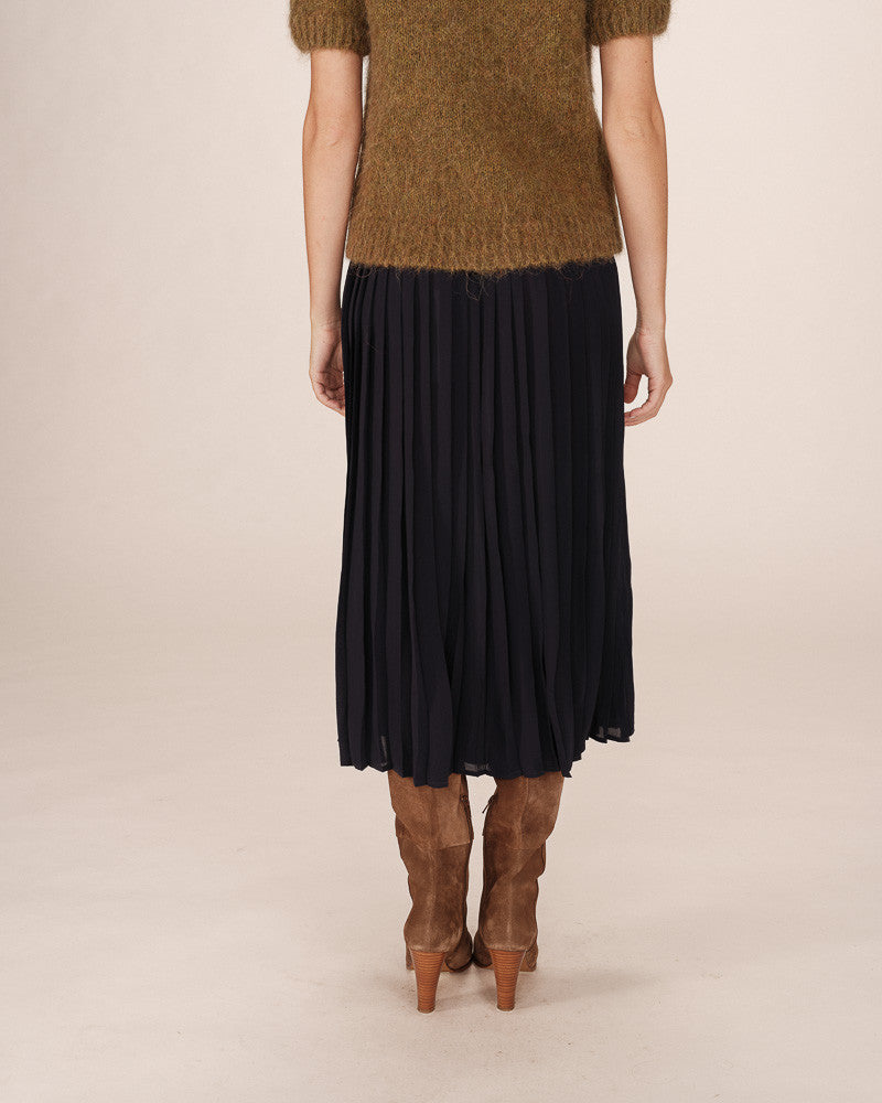 Plisse Skirt Marine