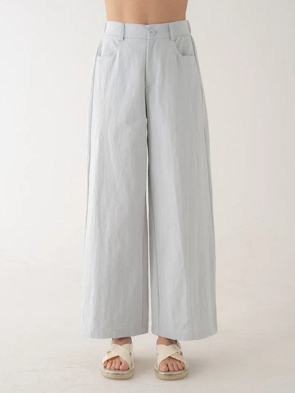 Tailored Light Blue Straight Leg Pants