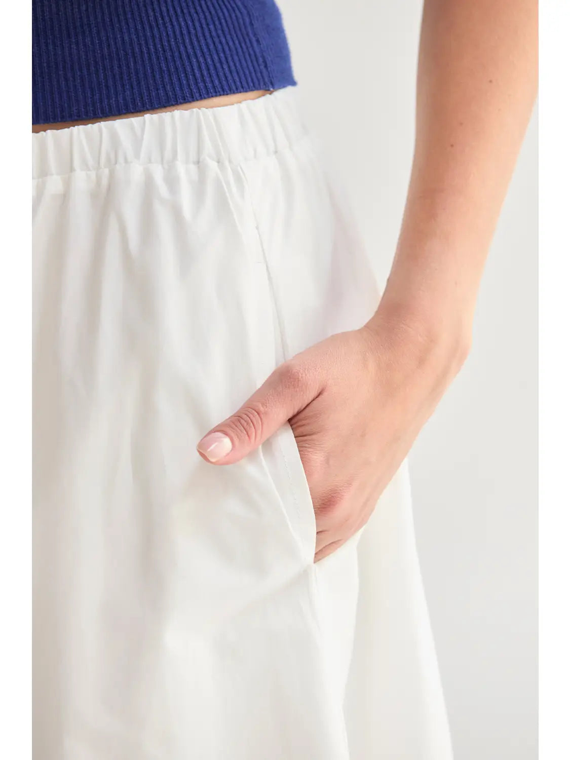 Margo Gathered Poplin Maxi Skirt