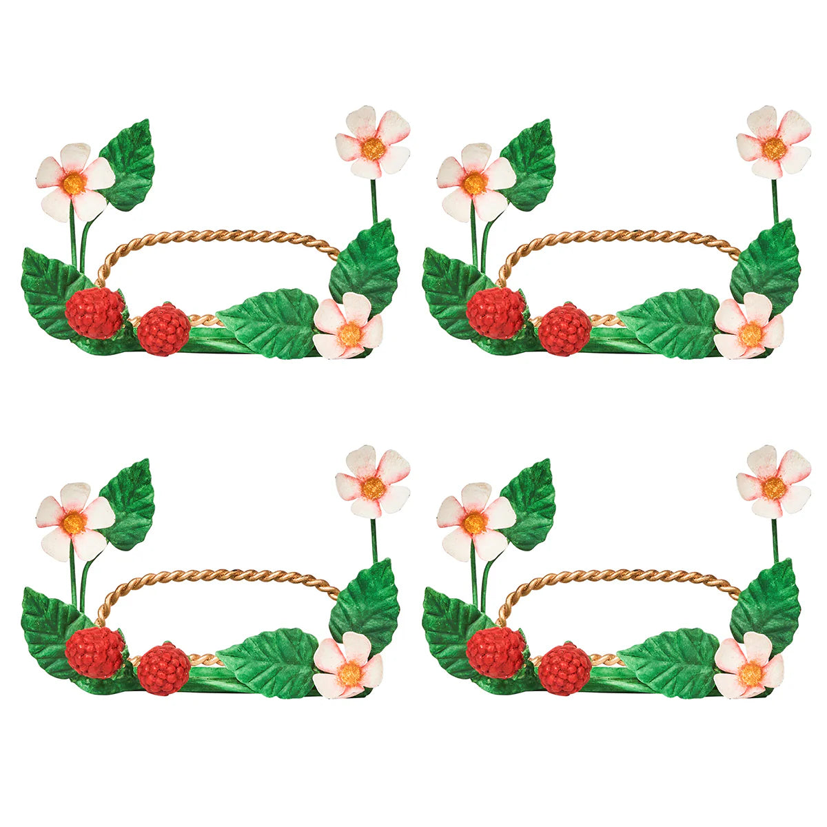 Raspberries Place Card Holder Set