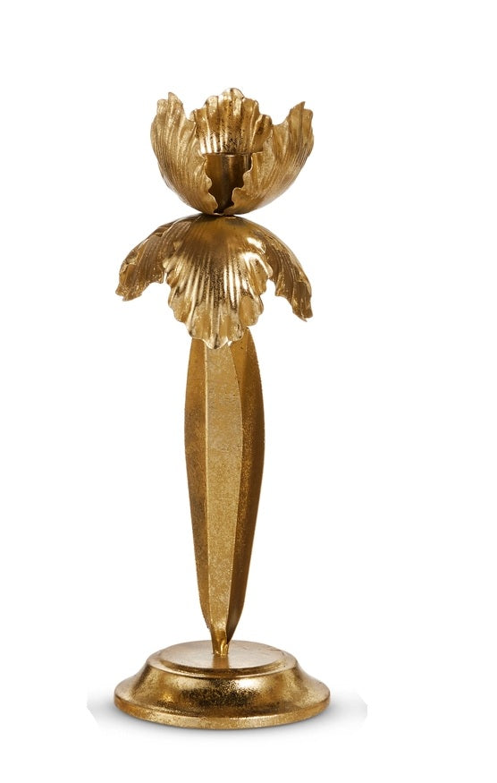 Golden Bloom Candleholder
