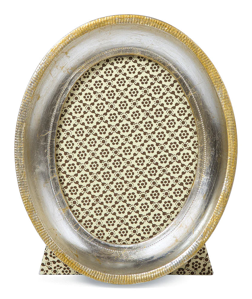 Oval Silver Leaf Frame