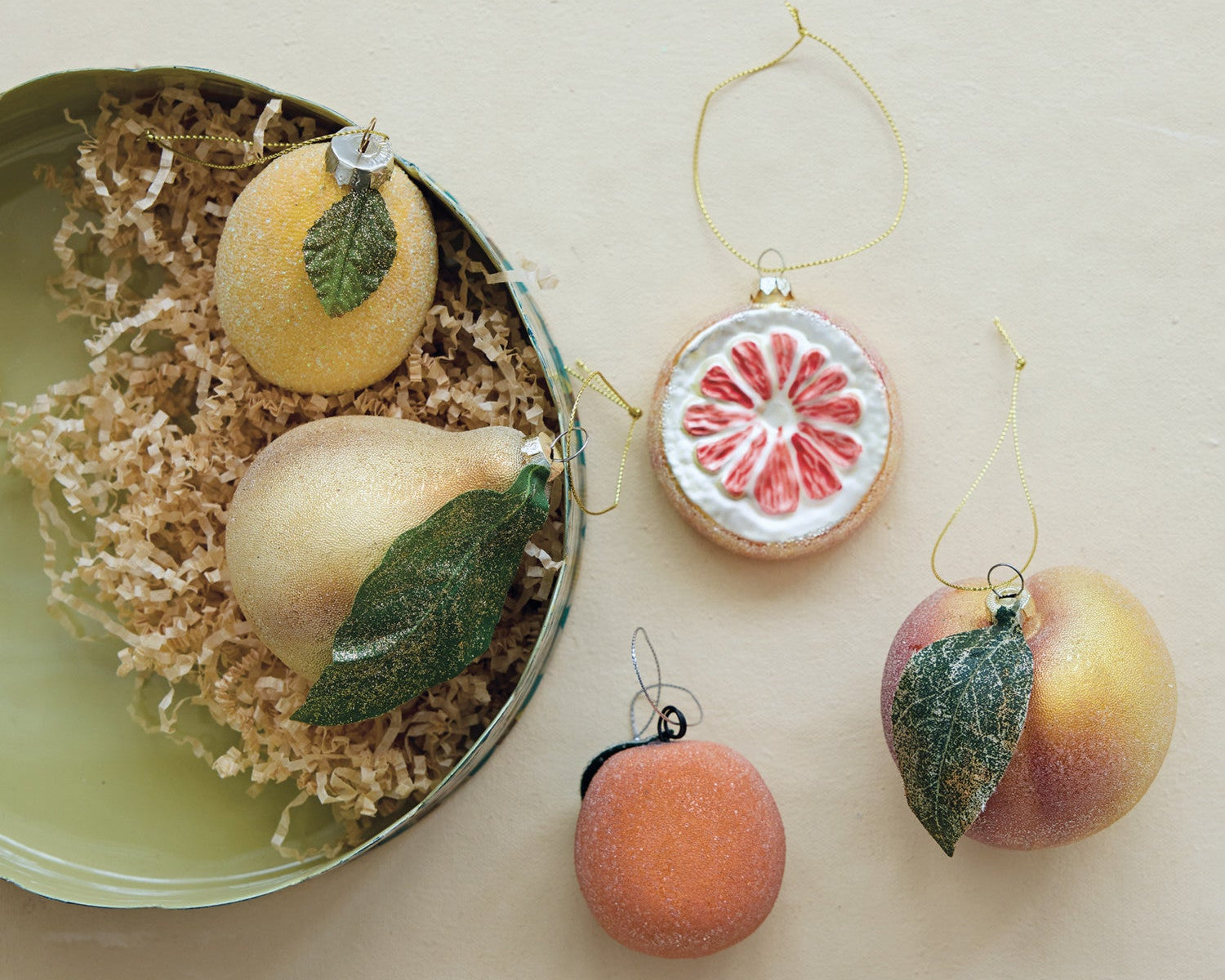 Glass Pear Ornament