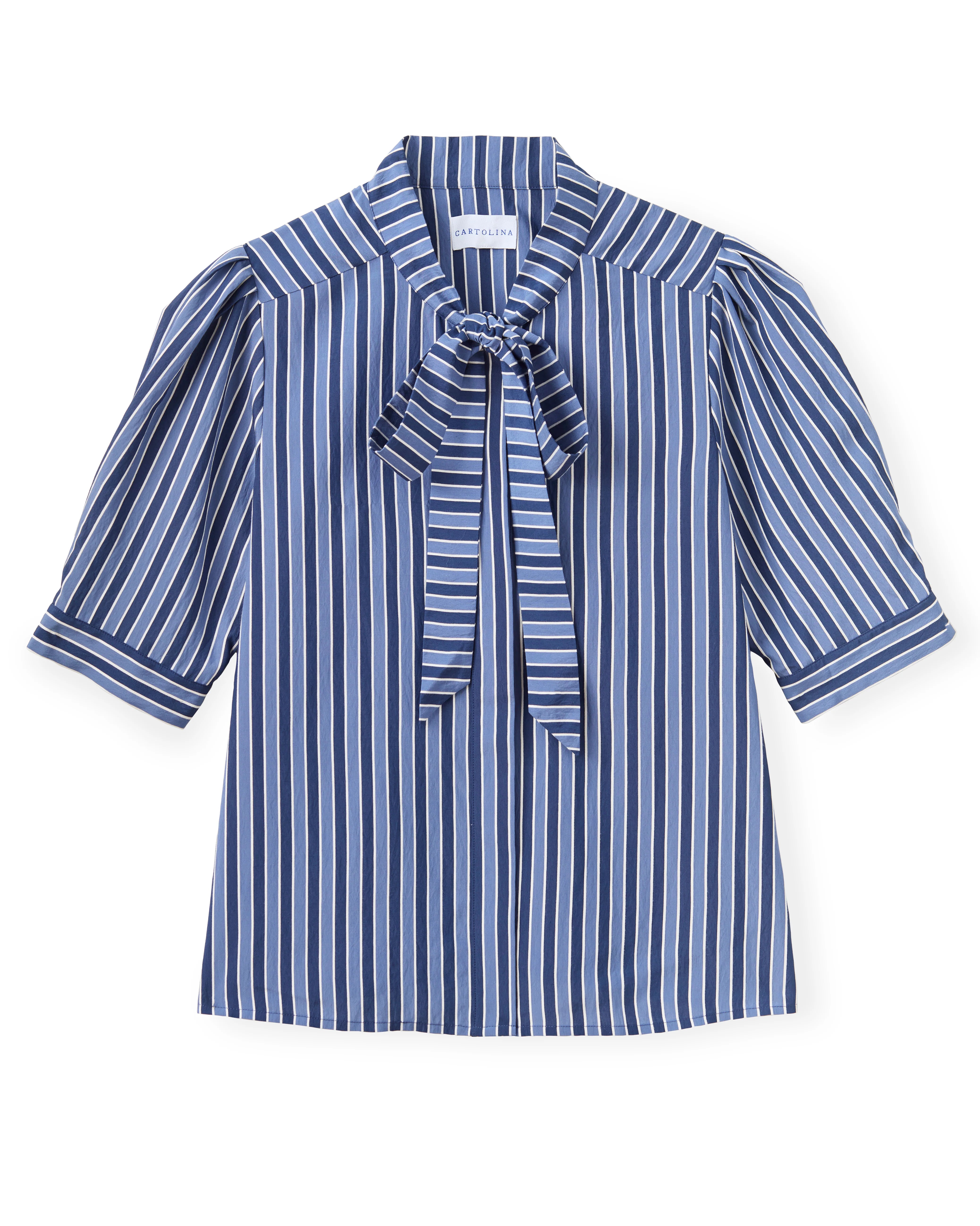 Peggy Blouse-Coastal Stripe