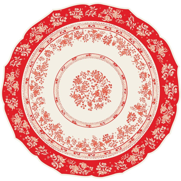Die Cut Red Regal Placement Sheets
