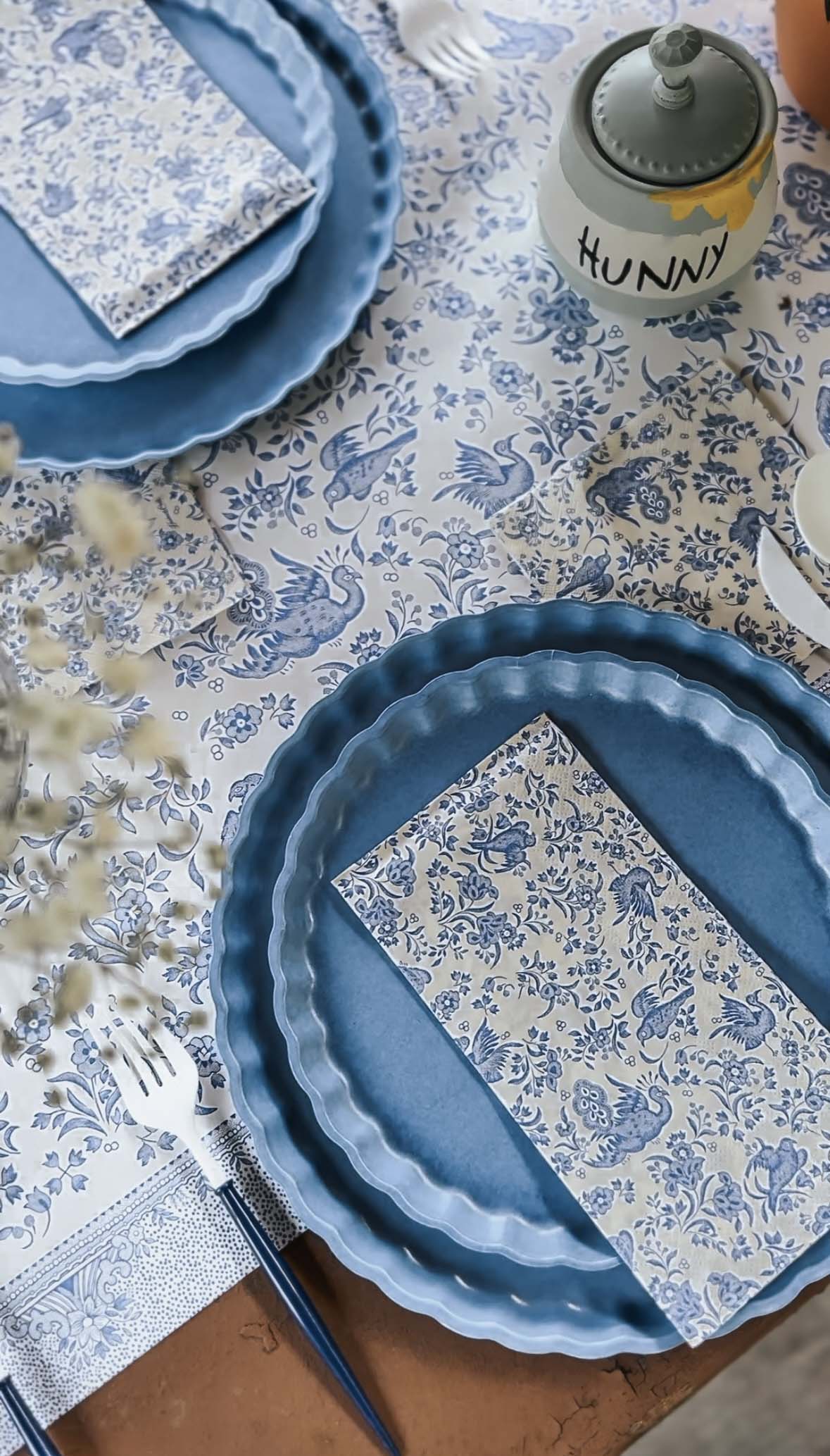 Blue Regal Peacock Runner