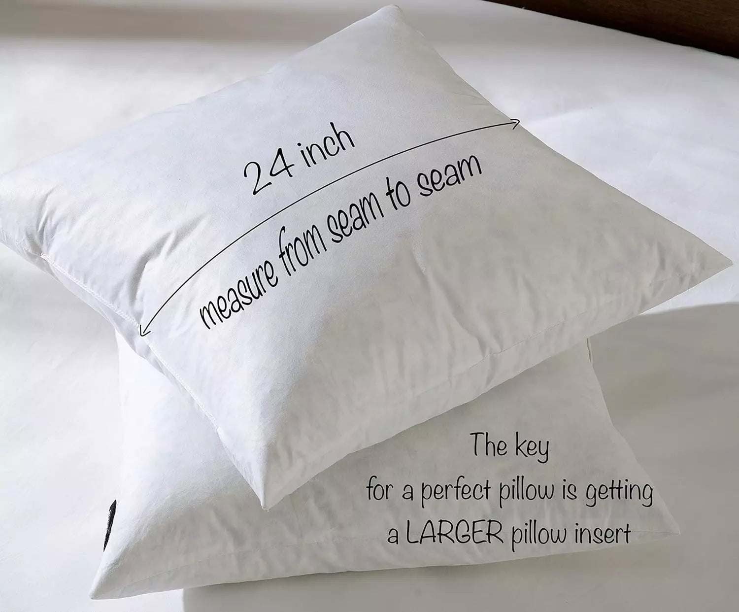 24"x24" Euro Throw Pillow Inserts-Down Feather Pillow