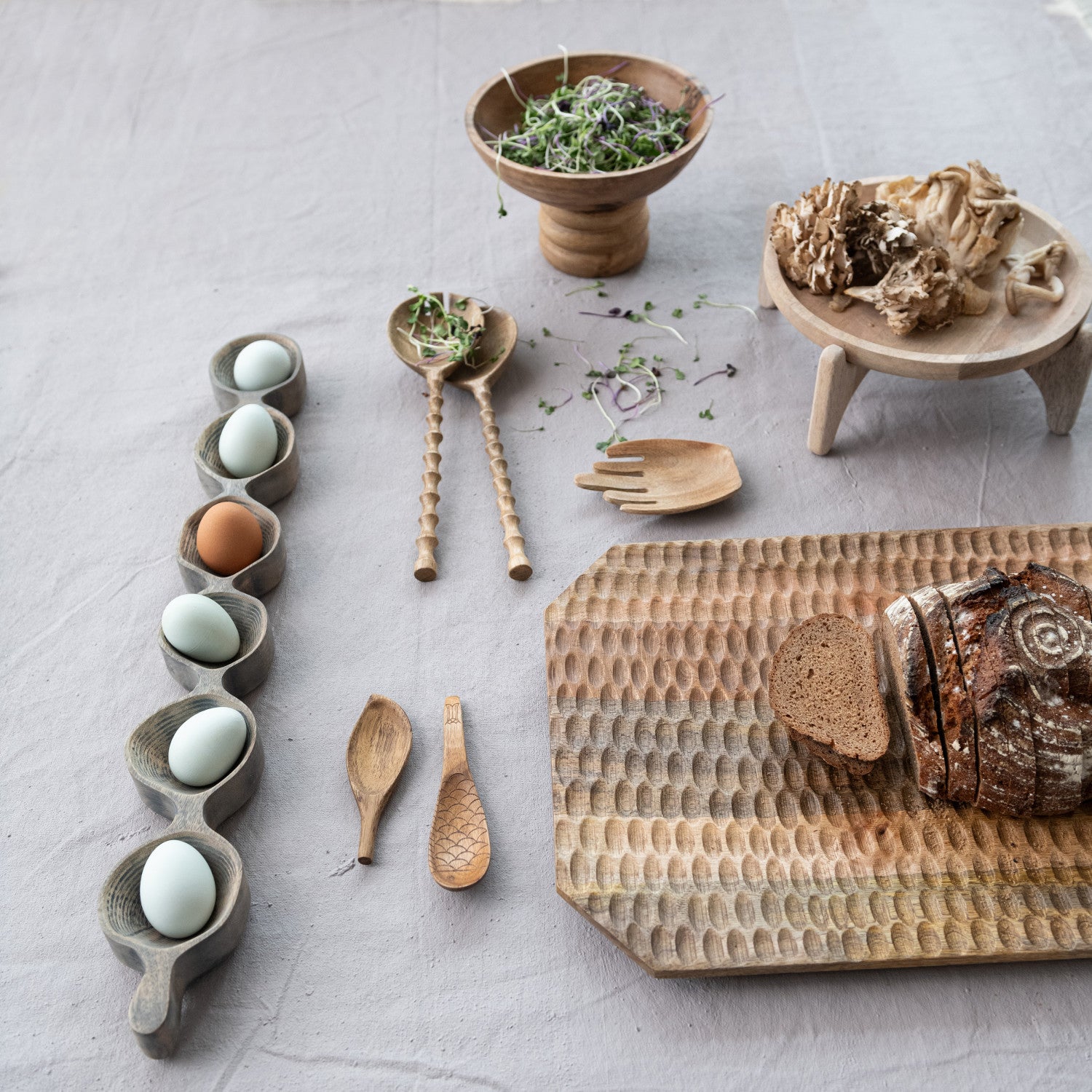 Wooden Salad Servers