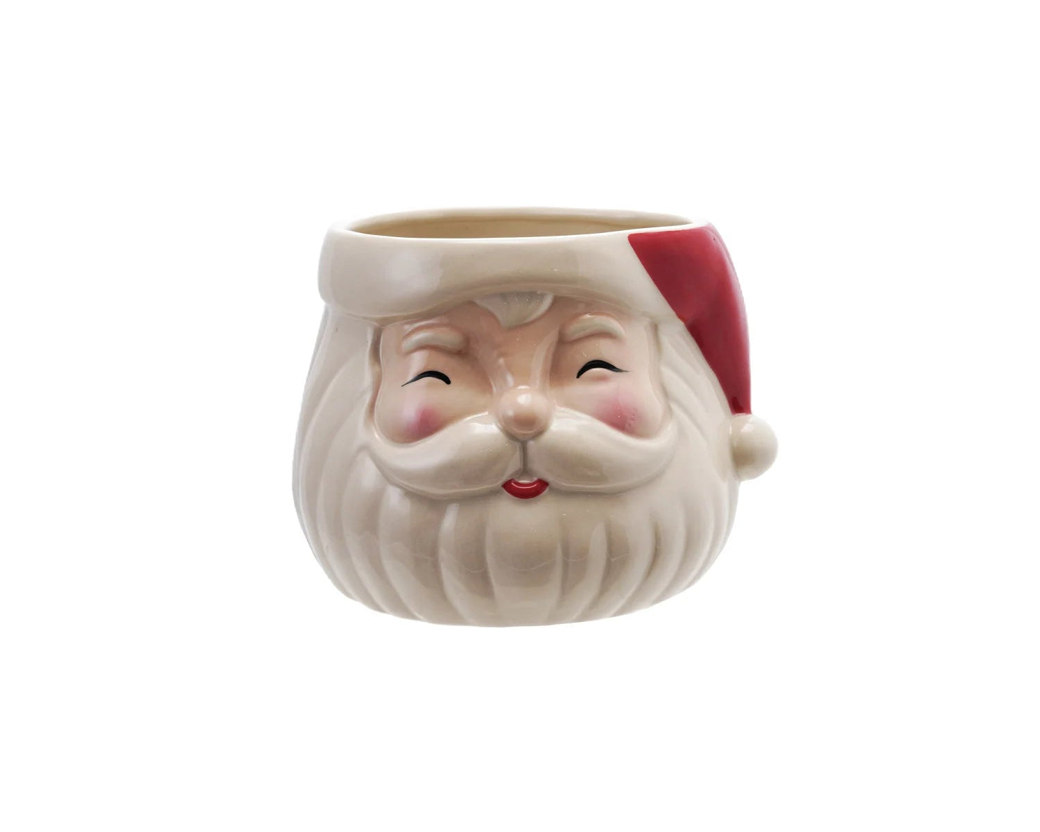 Stoneware Santa Planter