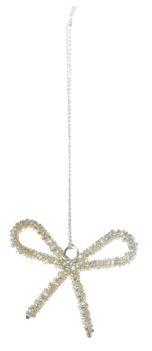 Glass Bead Bow Ornament