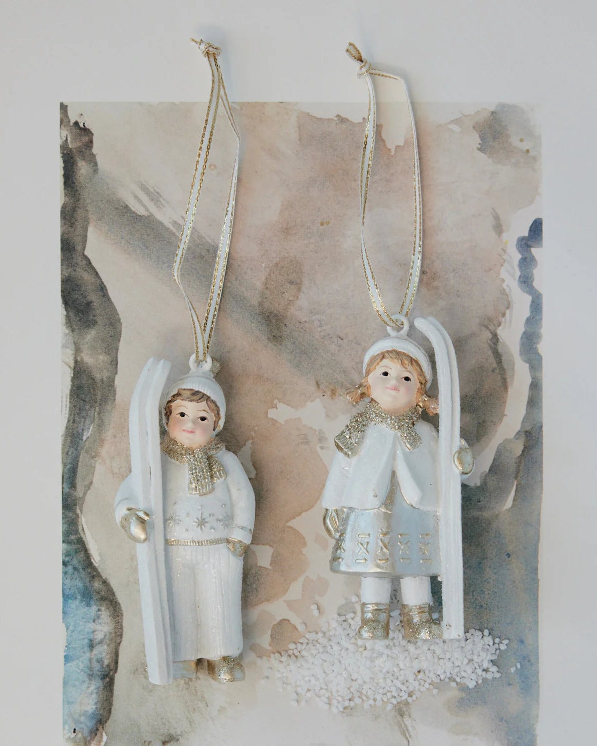 Child with Skis Ornament