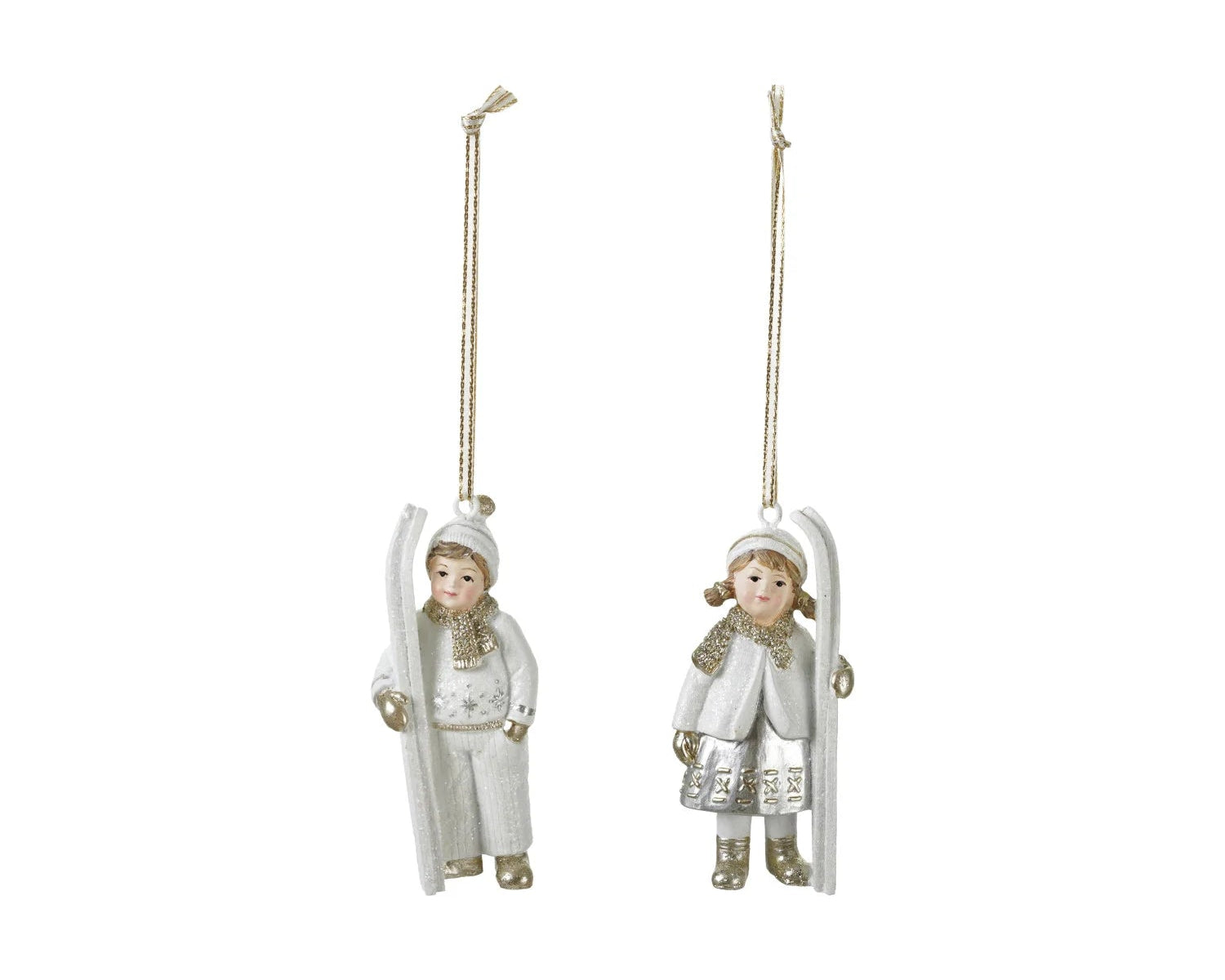 Child with Skis Ornament