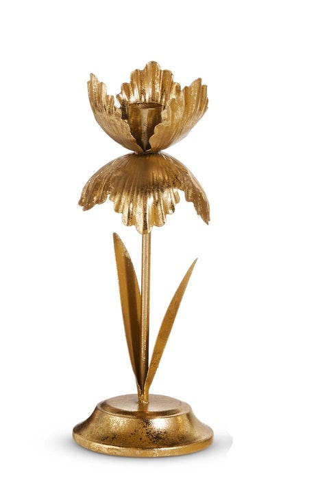 Golden Bloom Candleholder