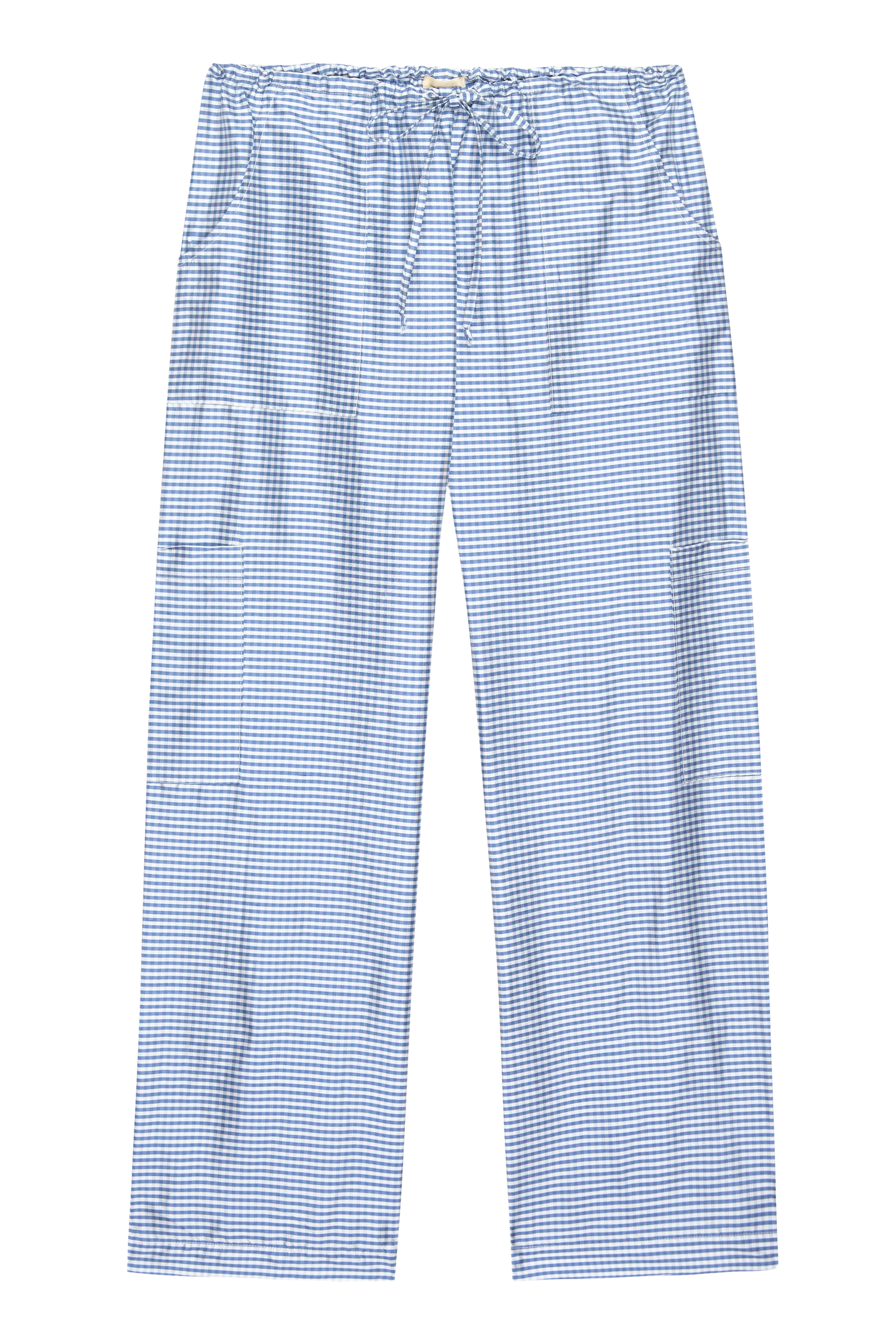 The Taffeta Gingham Drawstring Cargo Pant