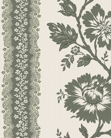 Evelyn Pillow in Fern | Ivory