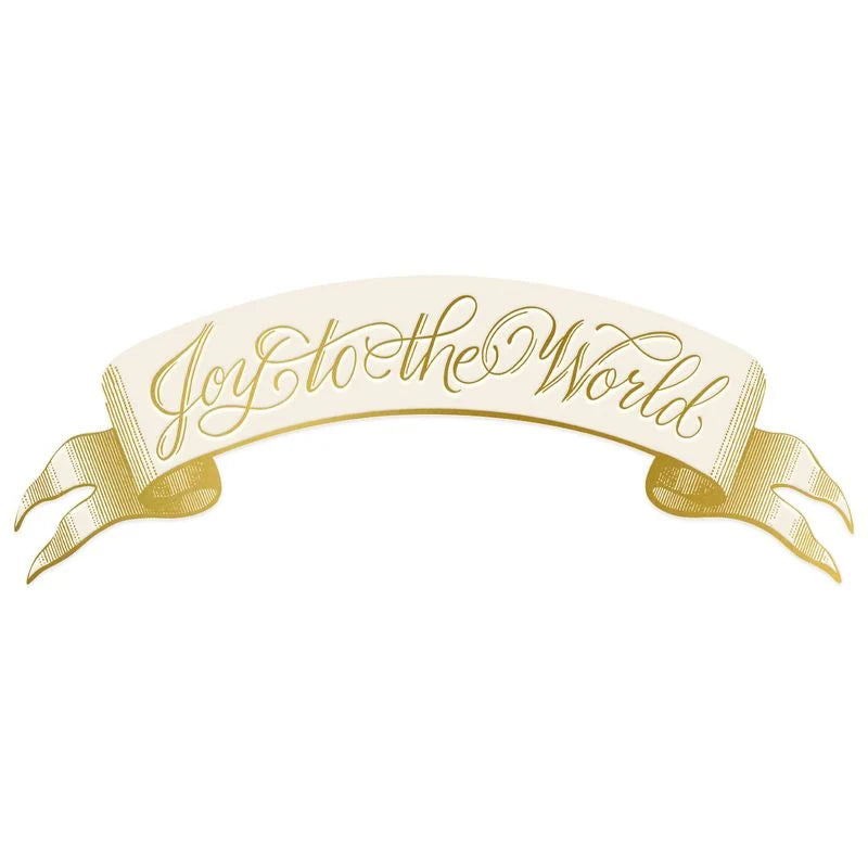 Joy to the World Banner Table Accent