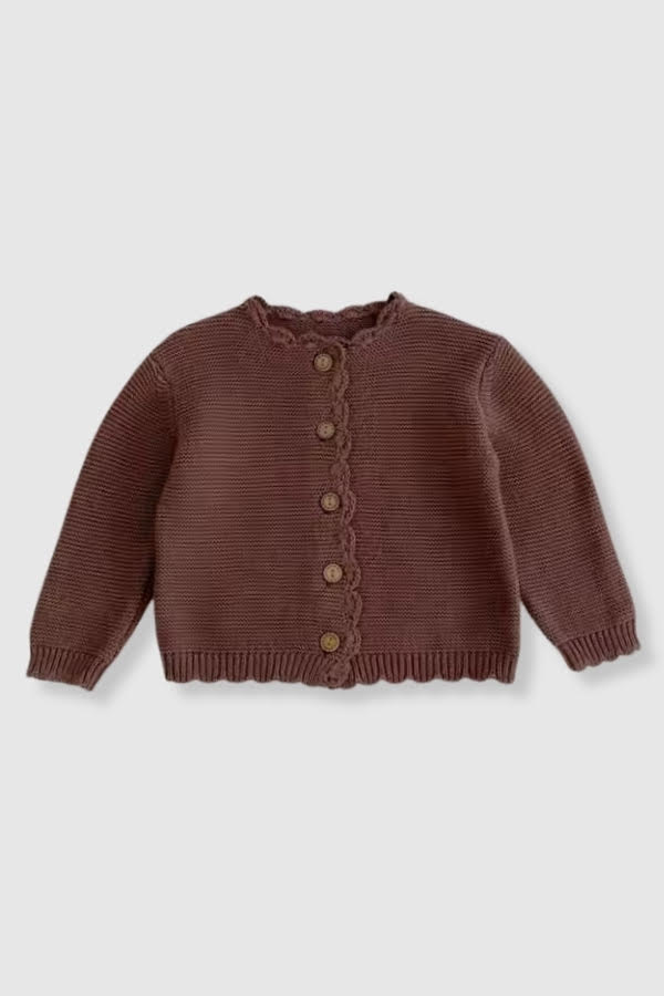 Maple Scalloped Cardigan