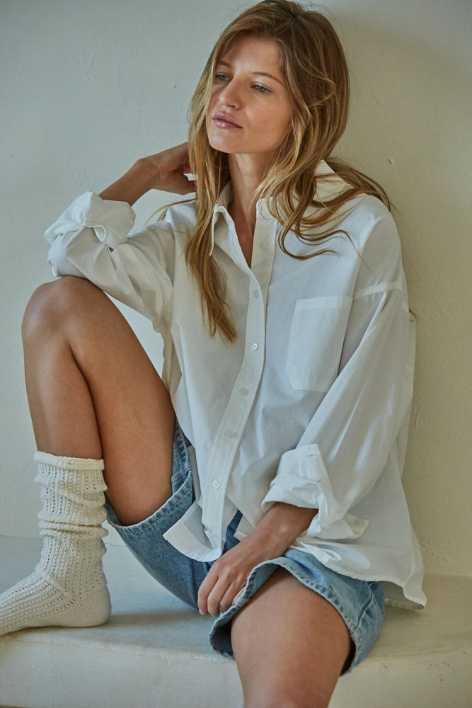 Woven 100% Cotton Button Down