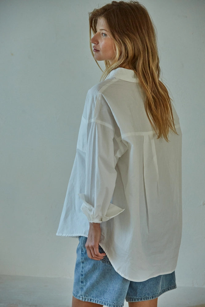 Woven 100% Cotton Button Down