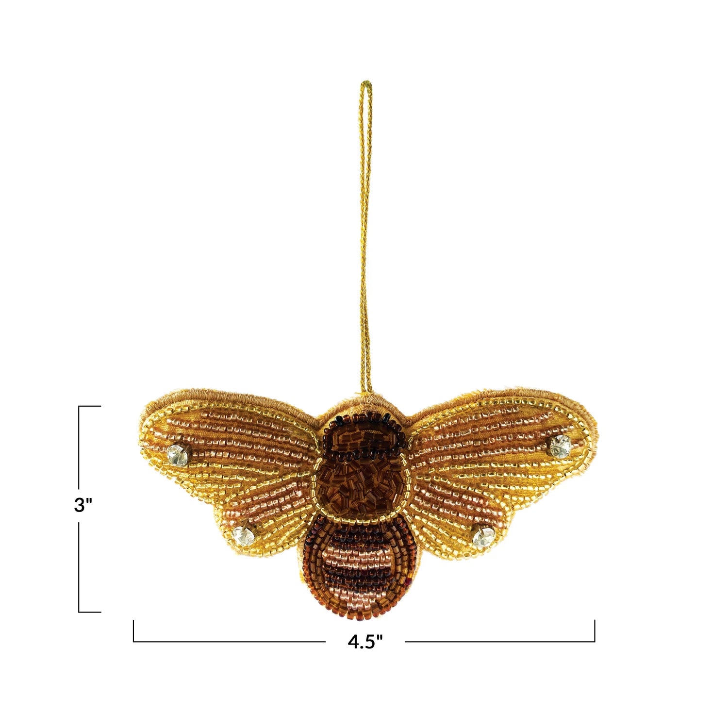 Beaded Bee Ornament