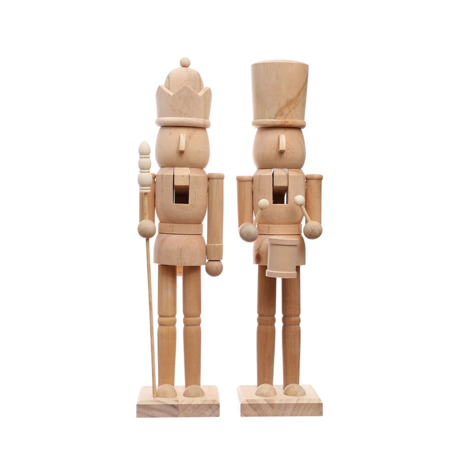 Wood Nutcracker, Natural, 2 Styles