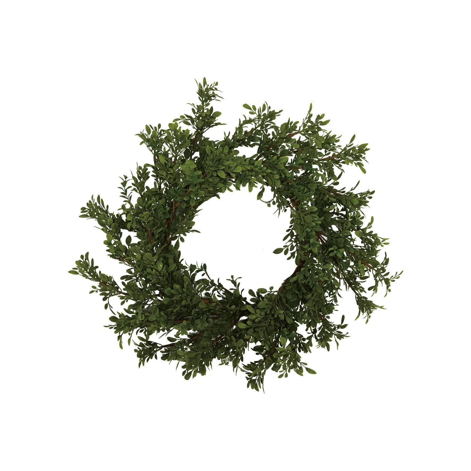 Round Faux Boxwood Wreath 22"