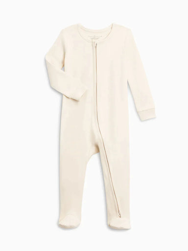 Organic Baby Peyton Zipper Sleeper - Natural