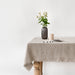 Natural Linen Tablecloth with Fringes 55"x55"