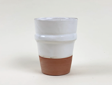 Terracotta and White Teacup |Small|