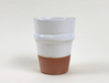 Terracotta and White Teacup |Small|