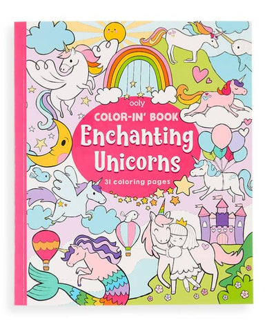 Color-in' Book: Enchanting Unicorns