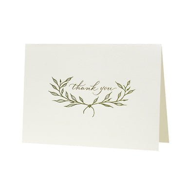Branches Thank You Letterpress Card
