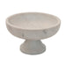 Round Marble Footed Bowl