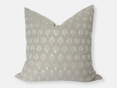 Neutral Floral Pillow Cover, Ivory Throw Pillow - Thaisa