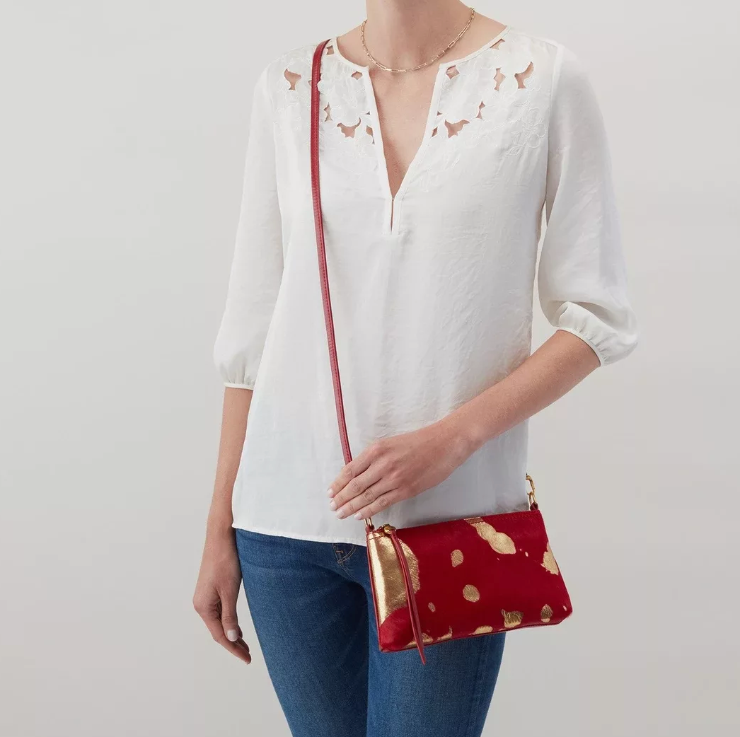 Hobo Crossbody DARCY (GOLD LEAF COW HIDE)