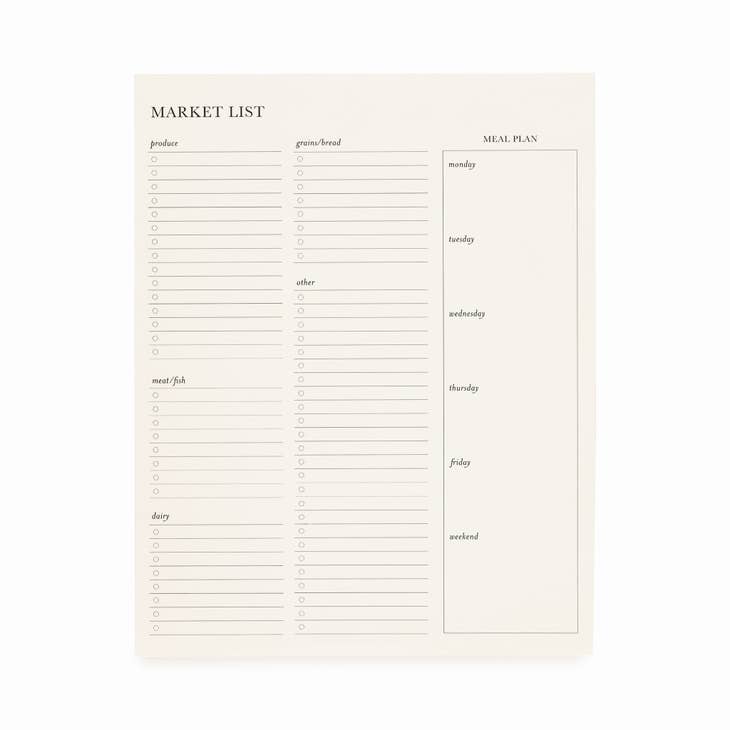 Market List Pad