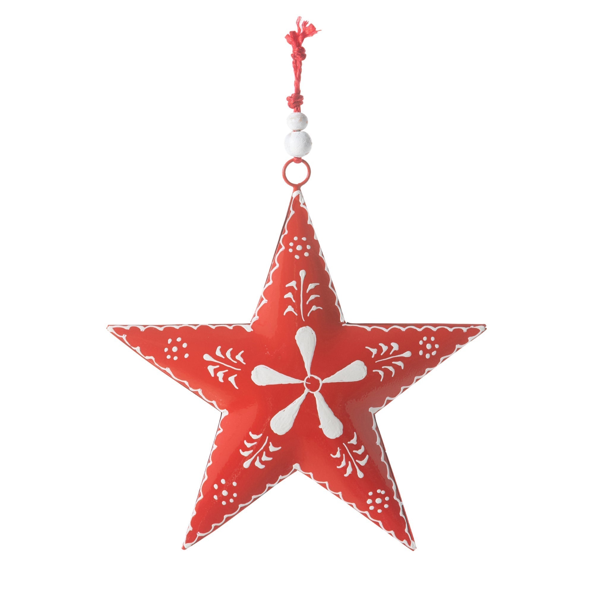 Enamel Nordic Star Ornament, Large