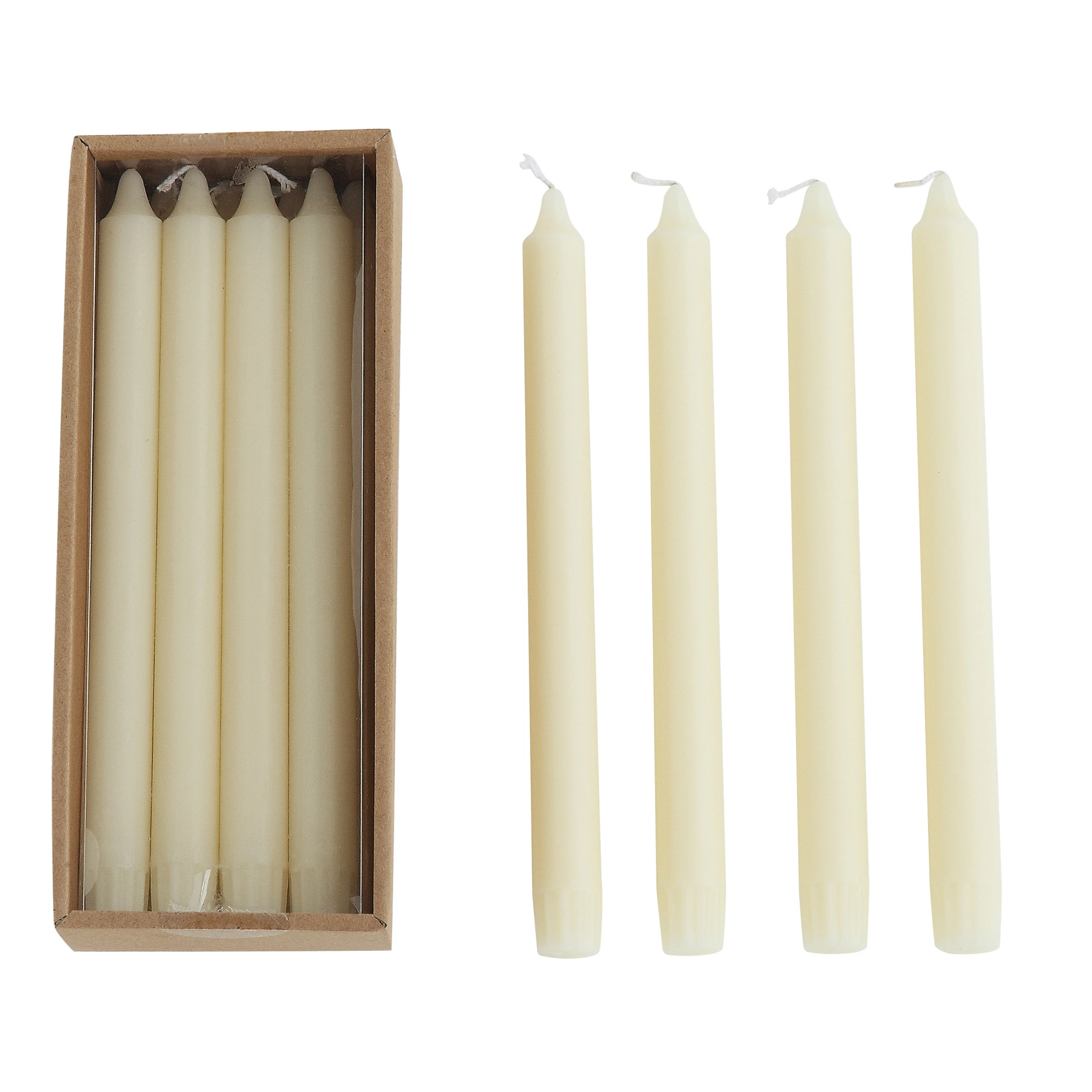 10'H Unscented Taper Candles In Box