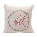 20" Sq Linen Pillow w NOEL
