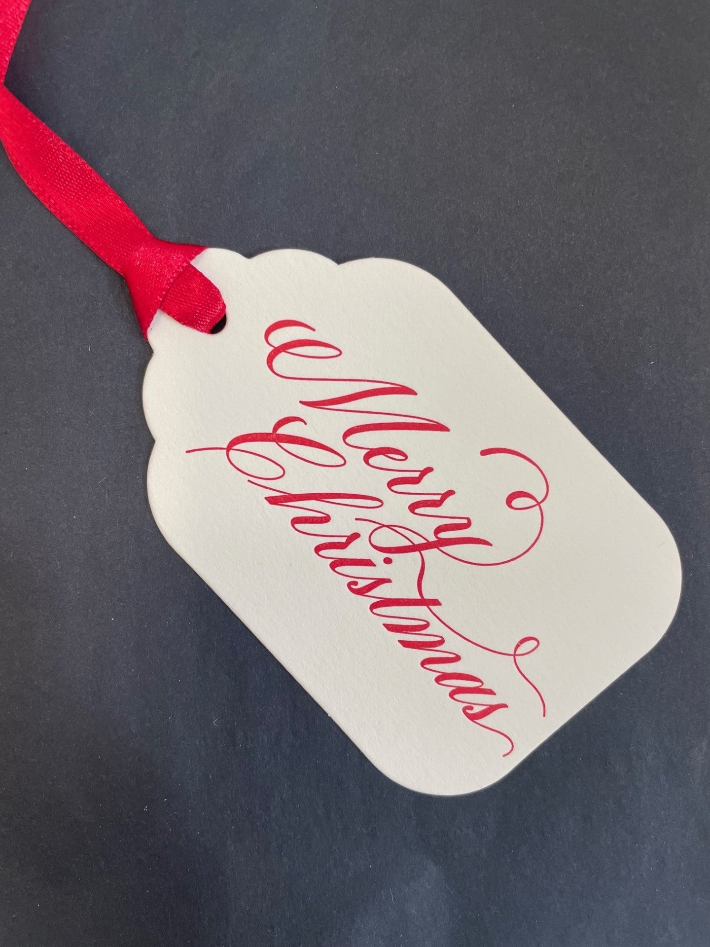 Gift Tags Merry Christmas (Red)