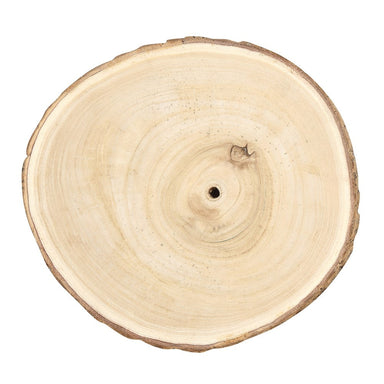 12.75" Round Paulownia Wood