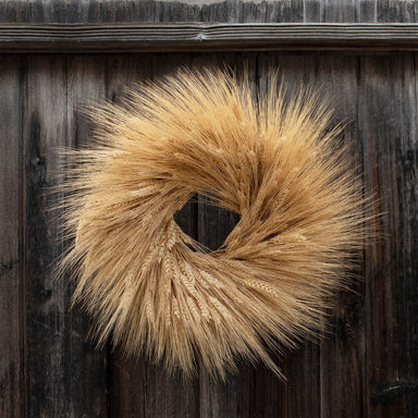 18" Dried Wheat Wreath