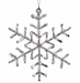 Clear Snowflake Ornament 9"