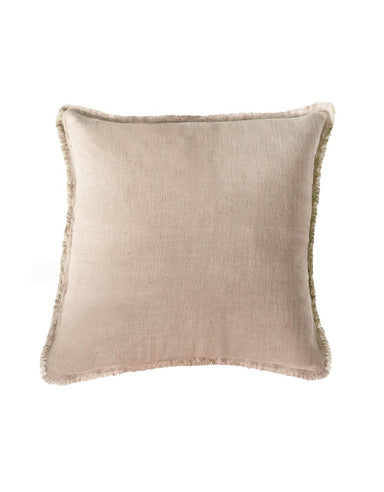 Beige Soft Linen Pillow 14x20