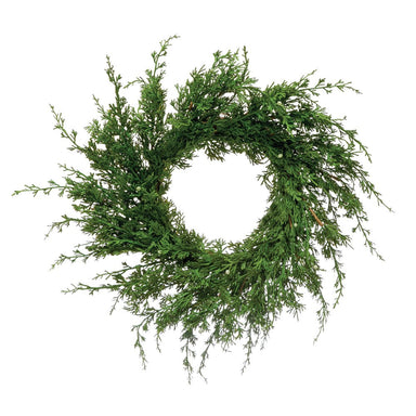 Juniper Wreath 28"