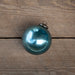Antique Shiny Blue Kyanite Glass Ball Ornament, Medium