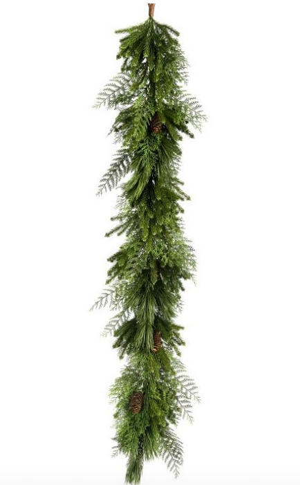 Regency Mixed Pine, Cedar and Pinecone Garland