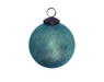 Blue/Green Glass Ornament Medium
