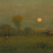 Harvest Moon Country Landscape Oil Painting Print On Canvas (11 x 14)