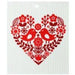 Red Heart W/Bird Pair Swedish Wash Towel